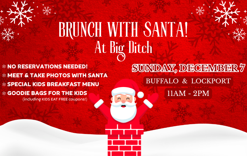 BREAKFAST WITH SANTA 860 x 545 px - BRUNCH WITH SANTA - DEC 7 AT BOTH TAP ROOMS!